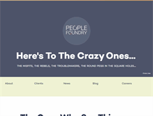 Tablet Screenshot of peoplefoundry.com